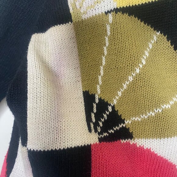 Vtg 90s Susan Bristol Embroidery Cardigan Sweater Womens Size M Colorful Patchwo - Picture 10 of 15